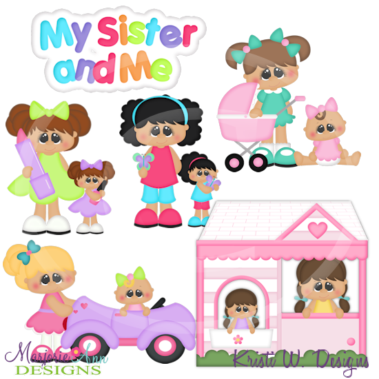 My Sister My Friend Cutting Files-Includes Clipart - Click Image to Close